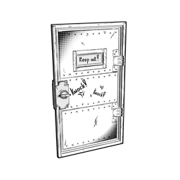 Comics Armored Door